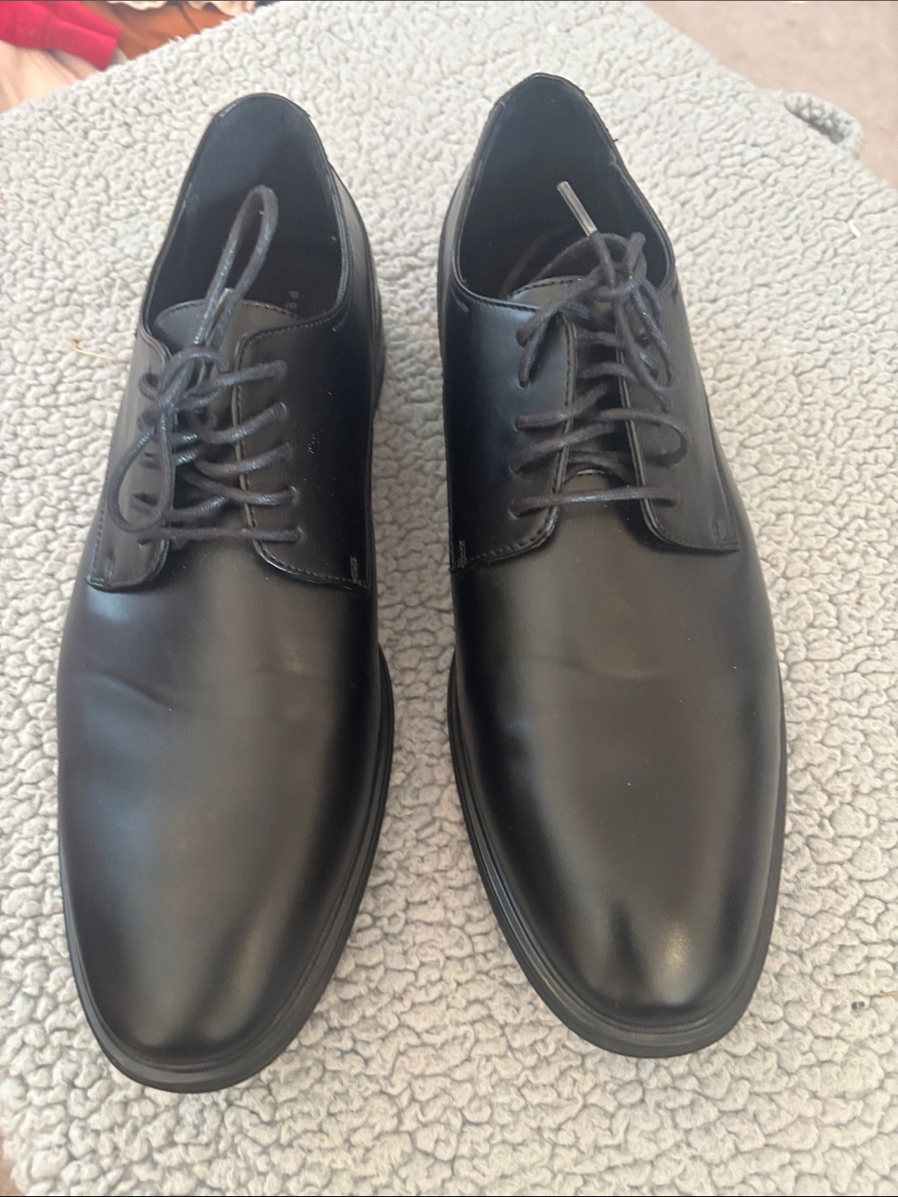 NWOT Perry Ellis Portfolio Ultra Foam Derrick Black Lace-Up Shoes